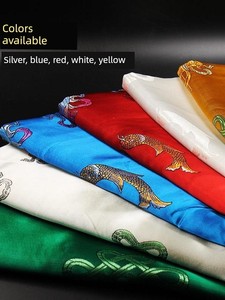Eight Auspicious Symbols Thickened Silk Embroider Jacquard Five-Color Hada Batch Delivery Hot Hada Boutique Thickened Si