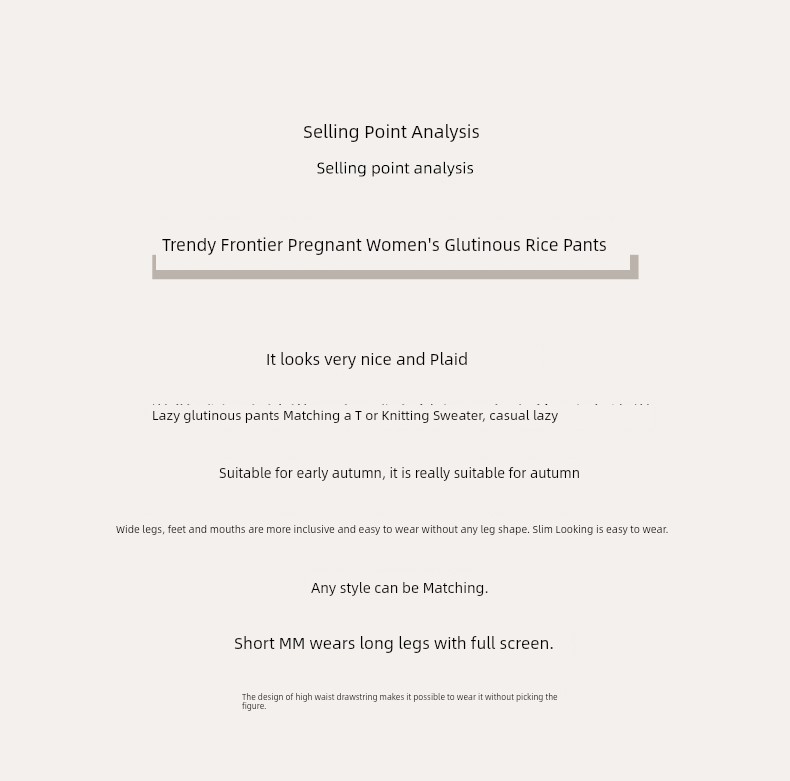 Maternity Pants for Spring and Autumn, Wide-Leg Pants for Outdoor Wear, Fleece-Lined and Thickened, Do Not Tighten on the Belly during Pregnancy, — 7