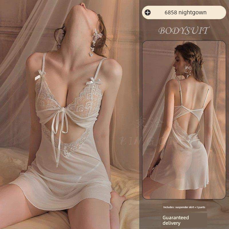 Sexy and Fun Sleepwear, Abstinence-Style Plus-Size Lace Camisole Nightdress, Abstinence-Style 2026 New Style, Mood-Enhancing and Fun Lingerie for Women — 2