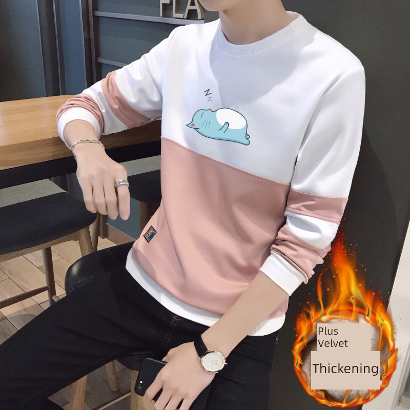 Korean version trend Long sleeve Cartoon Plush man Sweater