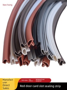 Wooden Door Slot Sealing Strip Sound Deadening Strip Mute Strip Bumper Strip Windproof Rubber Strip Door Frame Door Sile