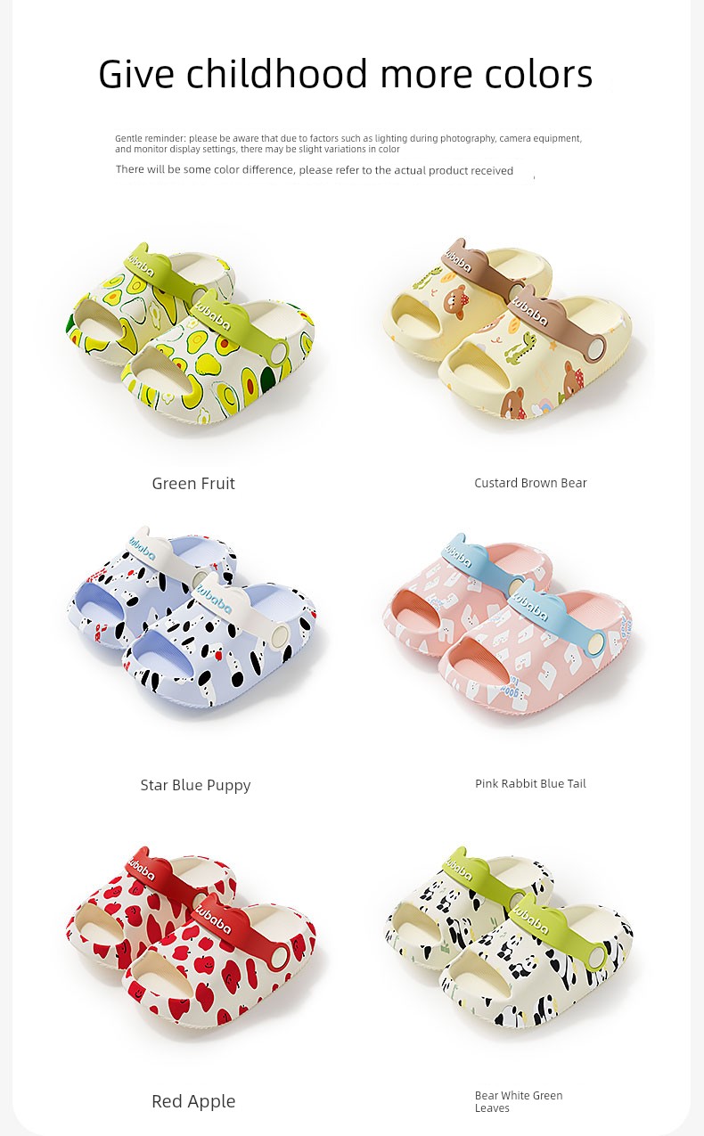 Pig Daddy Baby Slippers for Girls Summer 1-3 Years Old Indoor Non-Slip Slippers for Infants and Toddlers Boys Children's Slippers — 14