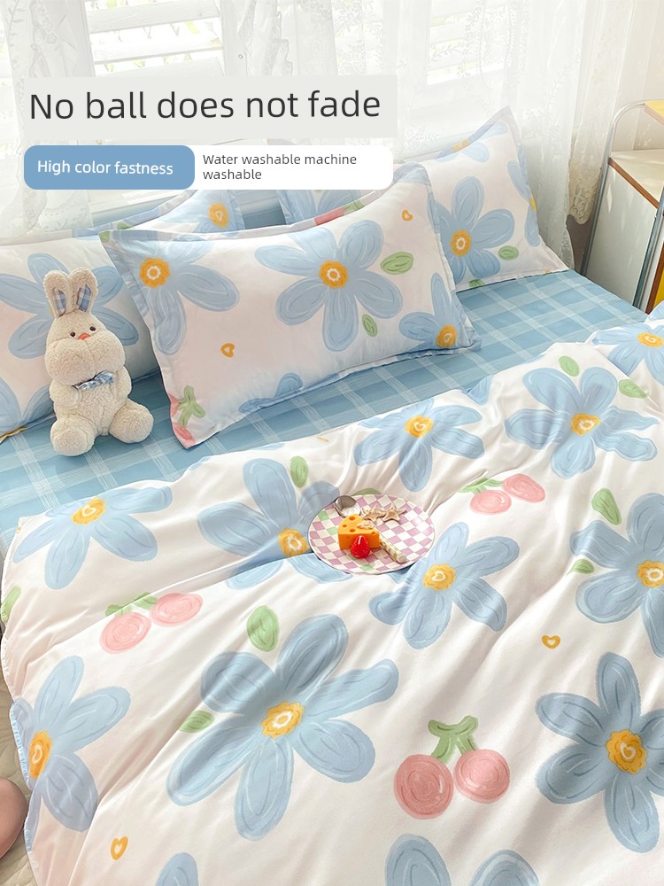 Student Dormitory Single All Cotton Children's Duvet Cover