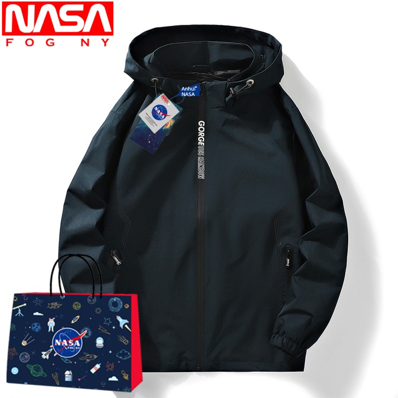 NASA   FOG   NY autumn Hooded Put on your clothes Jacket