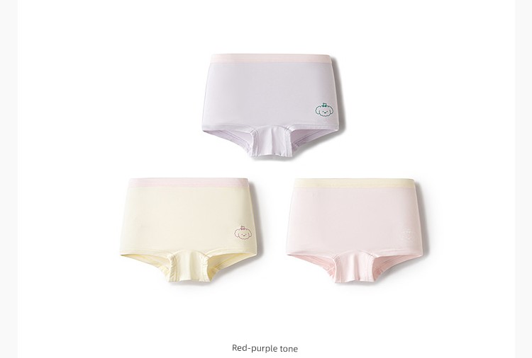 Balabala Children's Underwear, All-Cotton, Class A, Girls' Boxer Shorts, Toddler and Big Kids' Four-Corner Briefs, Baby-Friendly, Non-Binding — 67