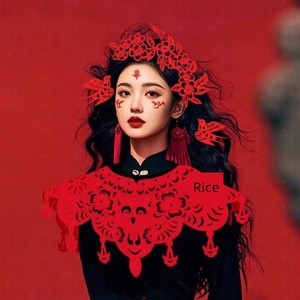 Paper-Cut Cloud Shoulder Cape Costume, Hollow-Out Paper-Cut Finished Product, Chinese Style Runway Show, Velvet Paper-Cu