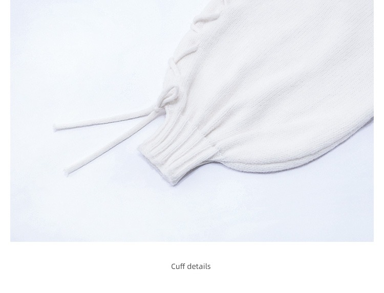 Languid Medium and long term Design sense niche knitting Cardigan