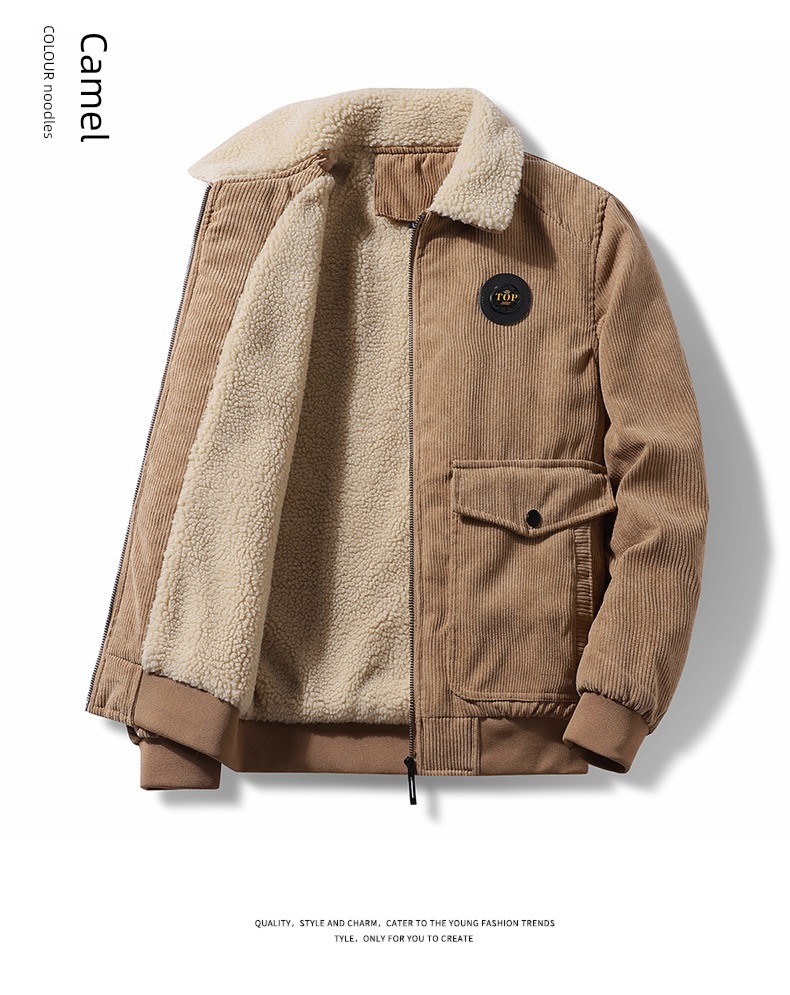 the fat Lamb hair Fattening 200 Jin easy loose coat