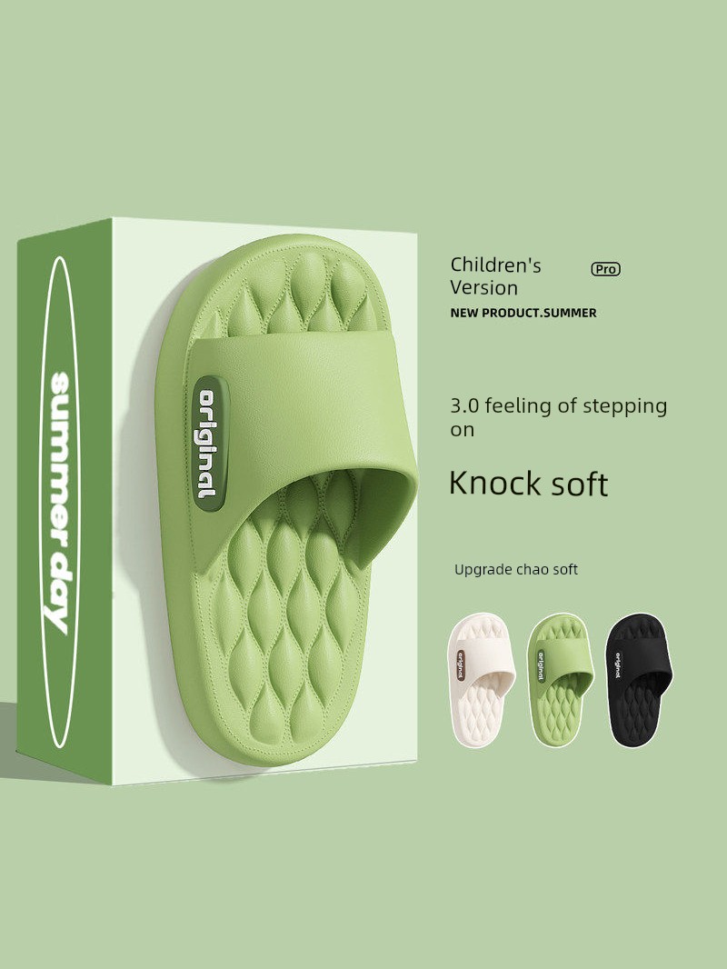 Children's Slippers Summer 2026 New Style Boys' Indoor Home Bathroom Non-Slip Eva Thick-Soled Family Slippers for Girls — 2