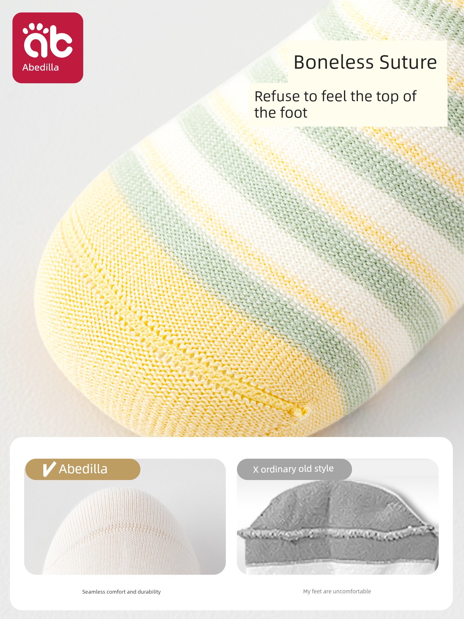 Baby Socks for Spring and Autumn, Newborns 0 to 3 Months Old, Pure Cotton, Non-Binding on the Legs, Winter A-Class Mid-Tube Socks — 3