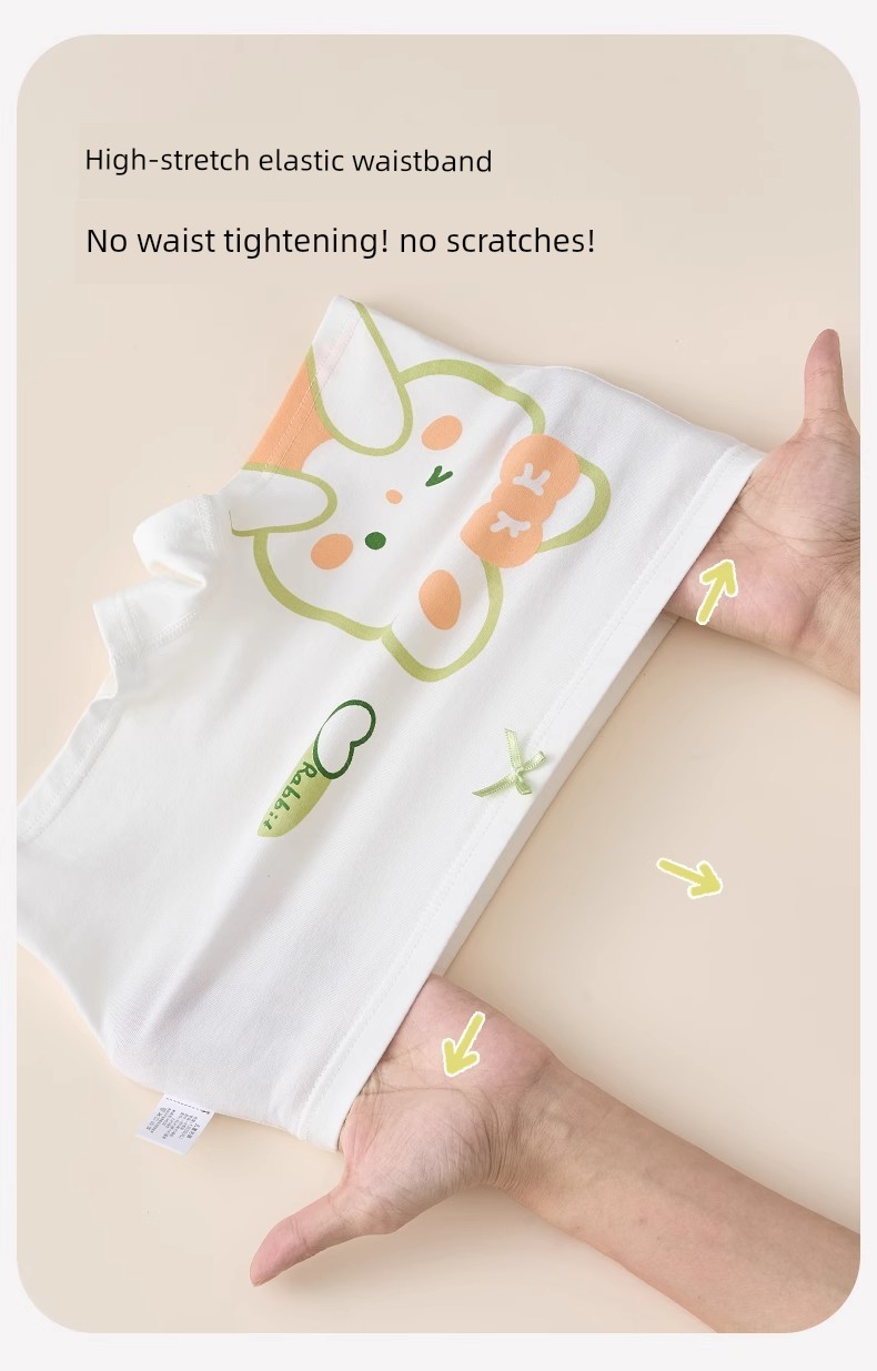 100% Cotton Baby and Children's Underwear, Girls' Boxer Shorts, Pure Cotton, Summer Thin Style, Baby-Friendly, Does Not Pinch the Bottom — 5