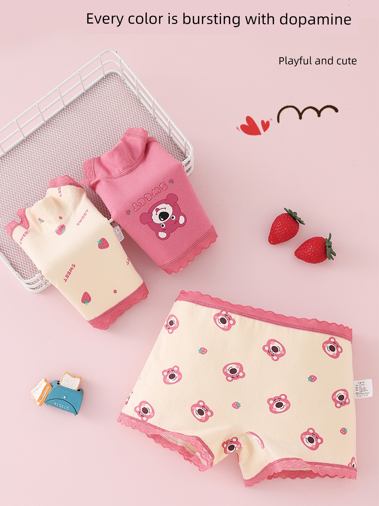 Children's Underwear Girl Pure Cotton Boxer Shorts Baby Girl All Cotton Briefs Little Girl Boxer Antibacterial without Pp — 2