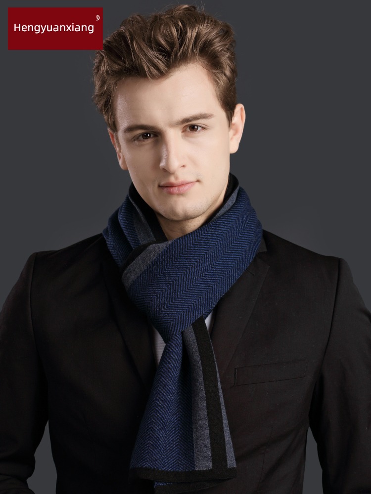 hyz  wool man Autumn and winter business affairs scarf