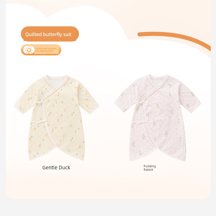 Purcotton Double-Layer Gauze Spring & Fall Winter Rompers — 32