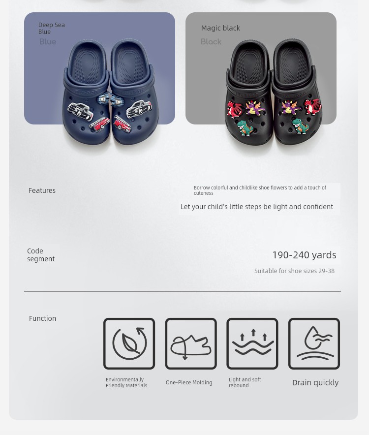 Children's Slippers for Indoor Use, New Summer Style for Boys, Clogs for Kids, Outdoor Sandals for Girls, Beach Shoes — 10