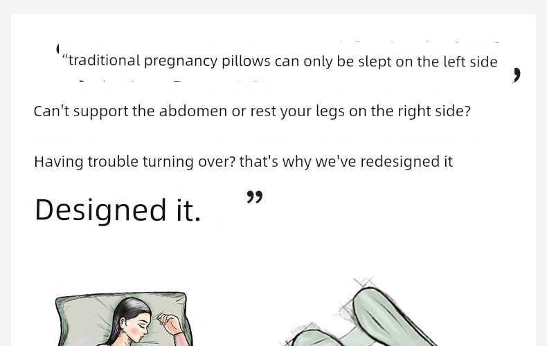 Mommytime Pregnancy Pillow Waist Support Pillow Belly Support Pregnant Women Sleeping Side Pillow Head Pillow U-Shaped Pregnant Women Supplies — 1