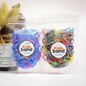 正品KidsBand果冻色宝宝婴儿彩色胶圈一次性儿童橡皮筋不伤发小号