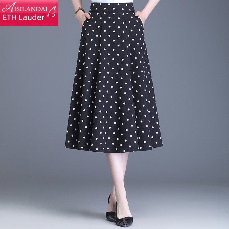 Wave point Medium and long term Sagging sensation Show thin Big swing skirt
