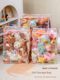 Plush toy storage artifact transparent bucket household children's dolls dustproof zipper finishing bag