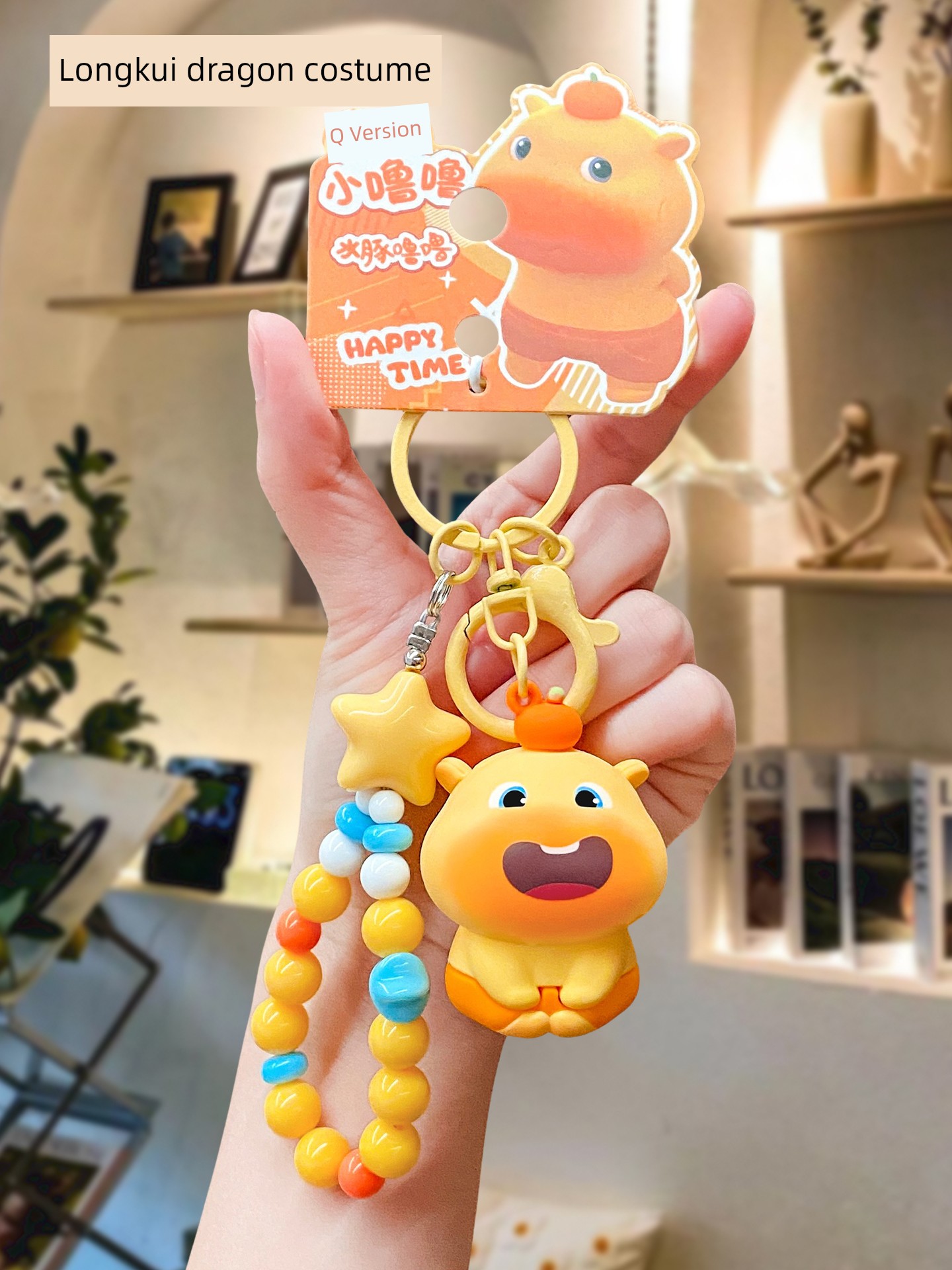 Genuine Capybara Doll Keychain Women Cute Schoolbag Pendant Small Jewelry Couple Car Key Chain Ornaments