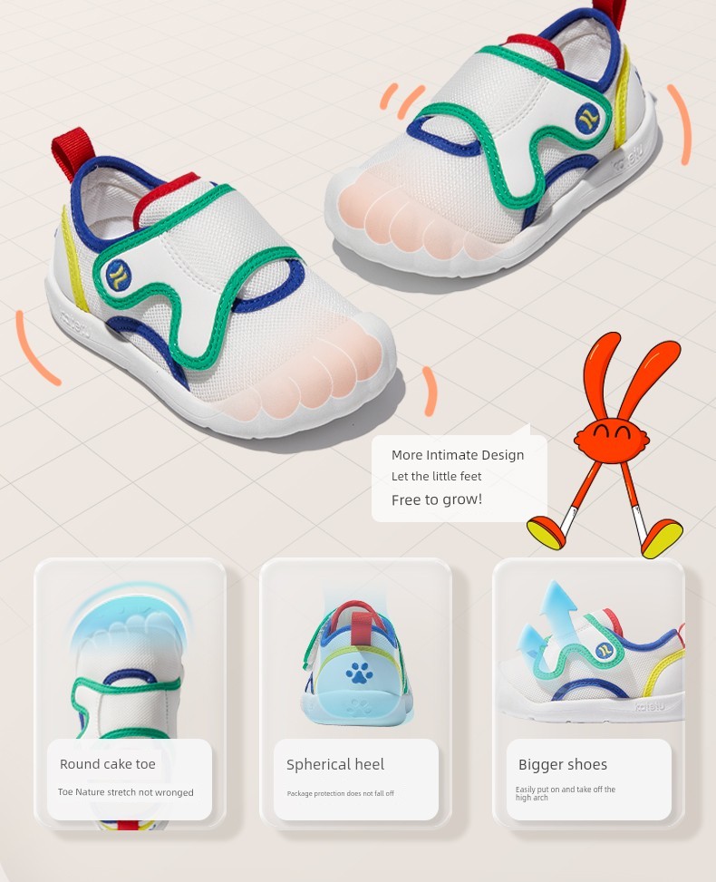 Carter Bugs Bunny Girl Kindergarten Indoor Shoes — 8