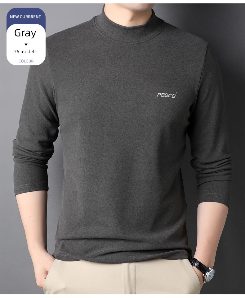 Romon man keep warm Undershirt Sweater Long sleeve T-shirt