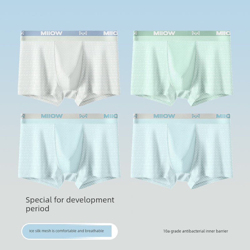 MiiOW Kids Youth Ice Silk Summer Children's Underwear — 4