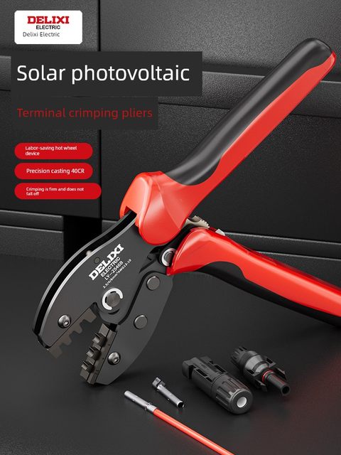 Delixi mc4 photovoltaic special wire crimping terminal mc40 connector disassembly tool pliers wire cutters