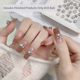 Blasting Huazi cut nail art pile diamond jewelry high quality bottomless support white finished diamond ball pile diamond nail jewelry