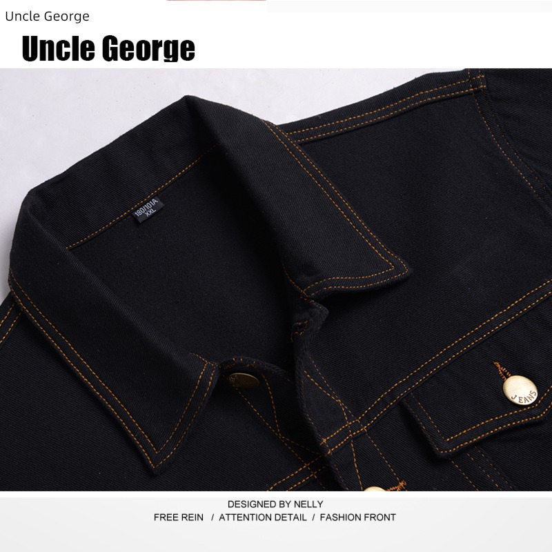 cotton material easy Middle aged man coverall cowboy Jacket