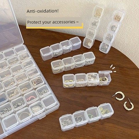 56 grid anti-oxidation jewelry box earring earrings hand jewelry box necklace ring storage bag artifact