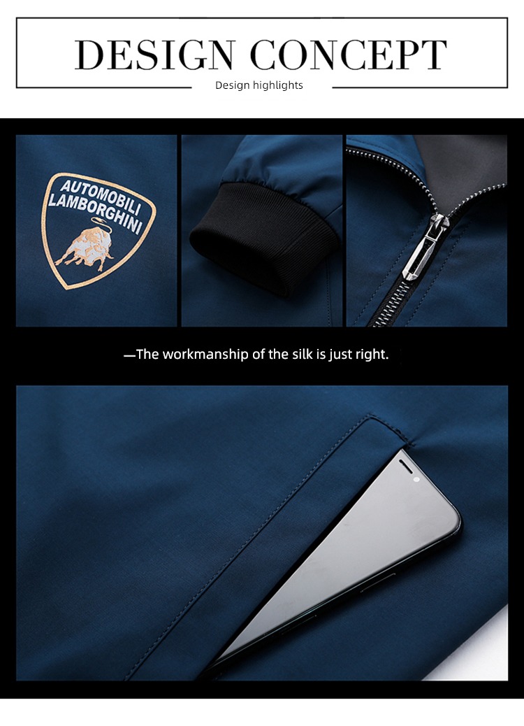 tide Spring and Autumn Thin money handsome mlb  man Jacket