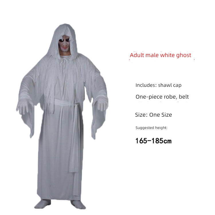 Halloween cos adult male devil scream Ghost clothes a secret chamber Dress up bloody terror doctor Taoist corpse clothing