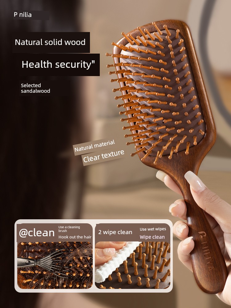 Ebony Women's Shunfa Head Dredging Portable Air Cushion Comb