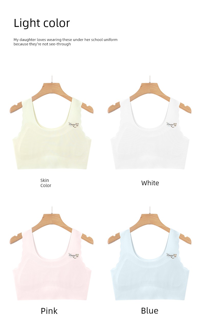 Kids Intimates development period Primary School students 10 years old 11 girl small vest Young Adult stage little girl bra Youth — 7