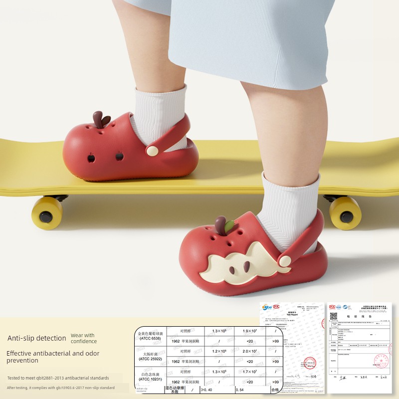 Chedoir Apple Kidsren's Clogs for Boys and Girls Summer 2026 New Style Non-Slip Kidsren's Toe-Toe Slippers for Outdoor Wear — 2