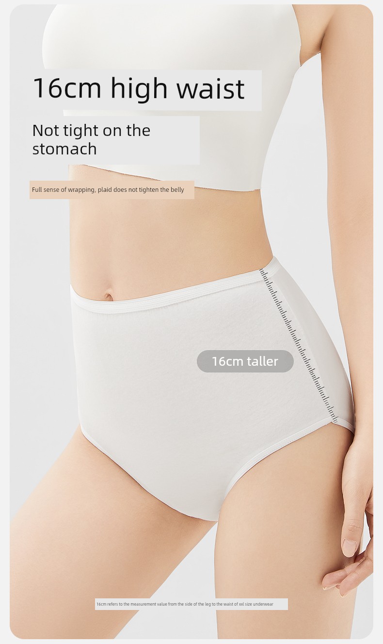 October Crystalline Disposable Underwear for Pregnant Women High Waist Pure Cotton Postpartum Underwear Maternity Travel Confinement Women's Underwear — 9