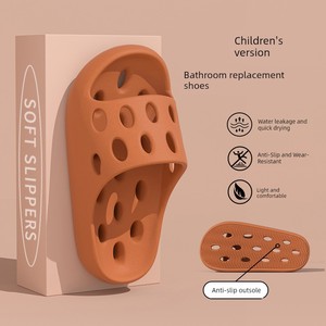 2026 New Style Slippers for Girls and Boys, Summer Home Indoor Bathing Hollow Quick-Drying Non-Slip Eva Household Slippe