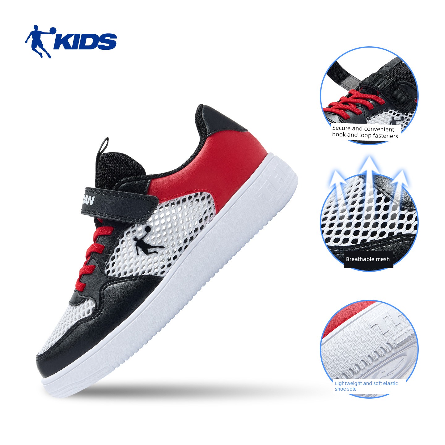 Jordan Kidsren's Shoes, Kidsren's Sneakers, Boys' White Shoes, 2026 Autum New Style, Girls' White Soft-Soled Shoes, Sneakers — 8