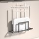 Router storage box wall artifact set top box wall-mounted fixture support bracket wifi placement rack