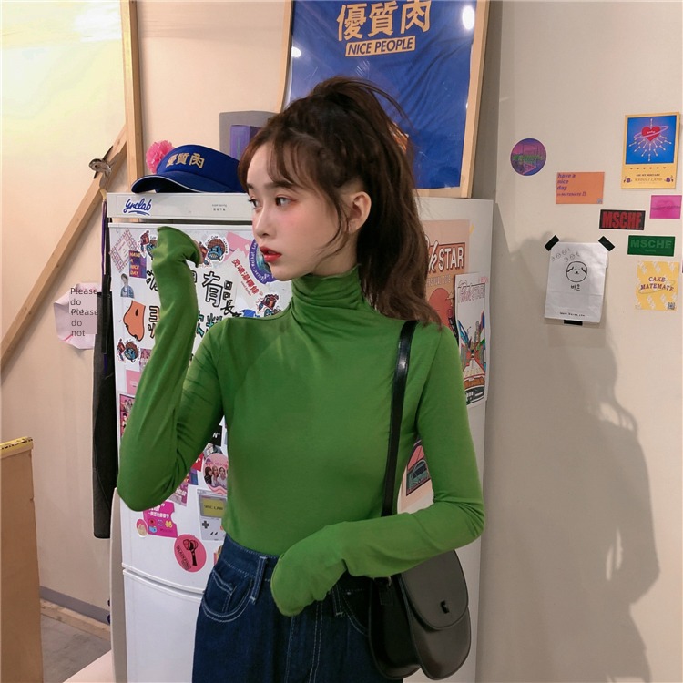 Autumn and winter Undershirt Foreign style Thin money Long sleeve jacket Condom