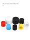 Round tube sleeve flat head soft silicone protective sleeve rubber anti-collision cap plastic round tube cover universal rubber sleeve steel tube sleeve