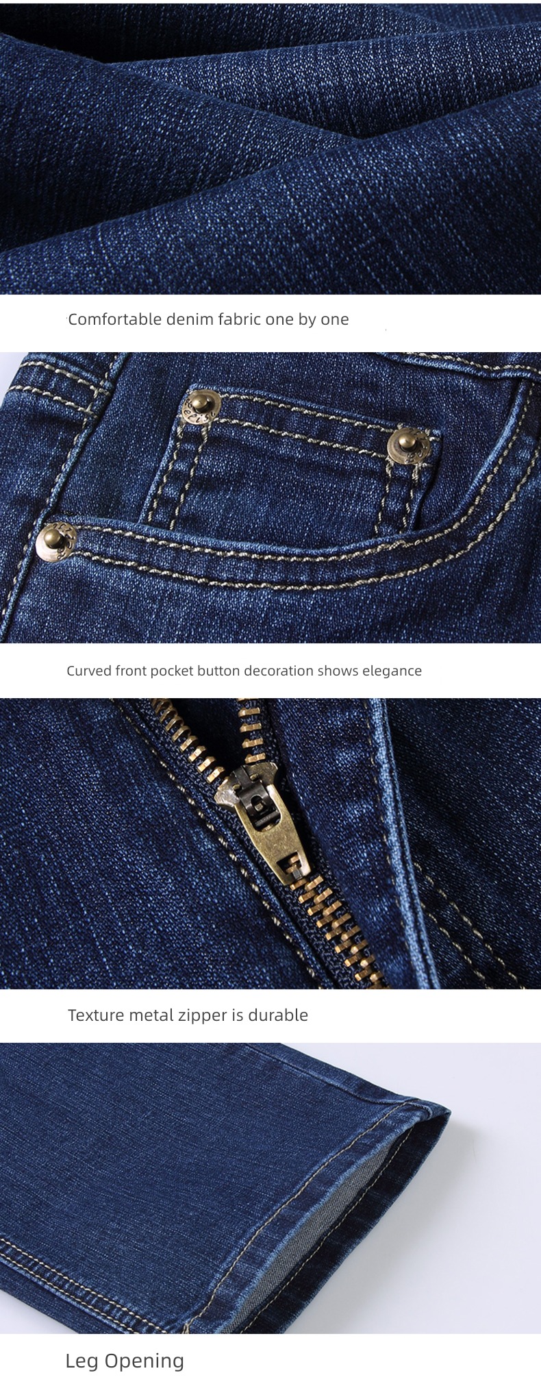 mom High waist easy winter Plush middle age Jeans