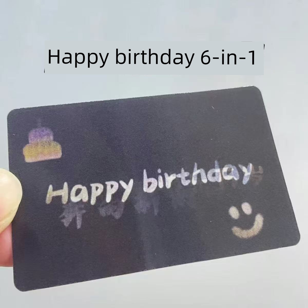 Happy Birthday, Multi-Changing Holographic Cards, Greeting Cards, Transformation Cards, Small Cards, Postcards, Birthday Gifts for Best Friends and Friends