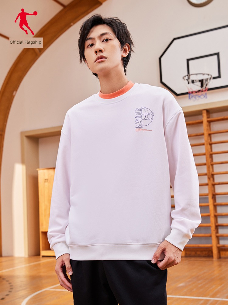 Jordan male trend motion leisure time knitting Round neck Sweater