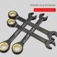 Two-way fast plum blossom ratchet wrench industrial grade small opening dual-purpose wrench automatic hardware tool set