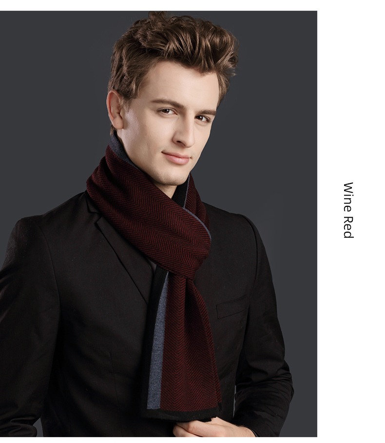 hyz  wool man Autumn and winter business affairs scarf