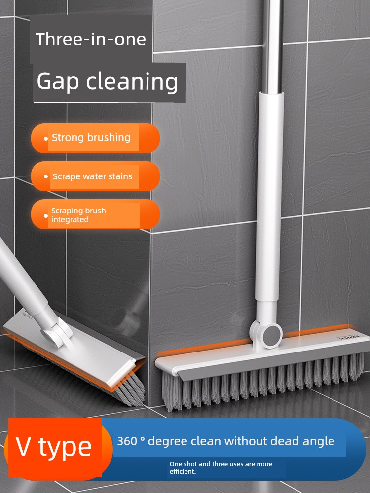 Creative Floor Brush Toilet Brush Bathroom Gap Brush Long Handle Floor Brush Sub Bathroom Cleaning Brush Floor Seam Brush Floor Brush