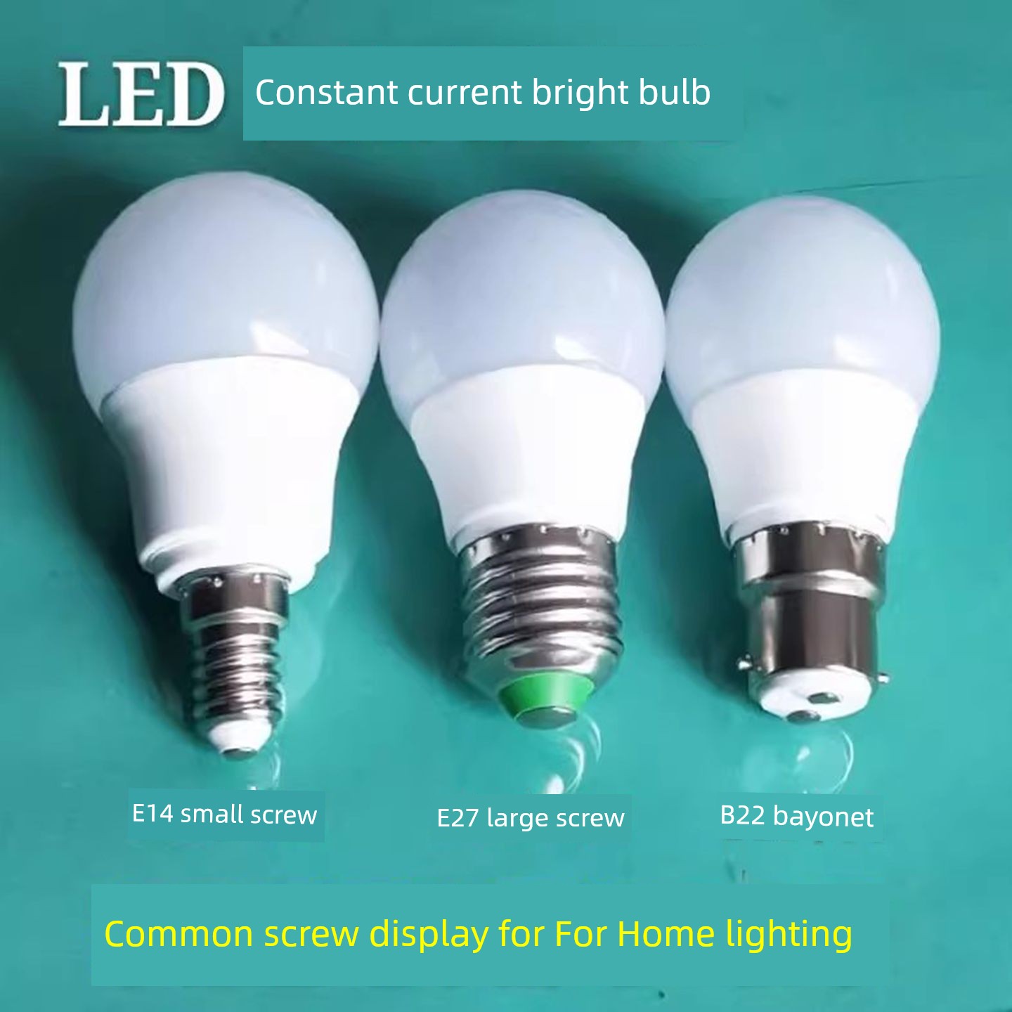 Led Constant Current Ultra-Bright Energy-Saving Light Bulb E27 Screw Base 220V Warm White Household Lighting Eye Protection Energy-Saving Direct Sales