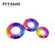PYTITANS factory direct sales titanium alloy fancy step gasket washer screw gasket M6/M8/M10